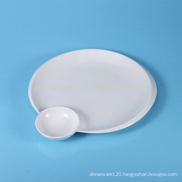 ceramic sushi plate,serving plate with sauce dish